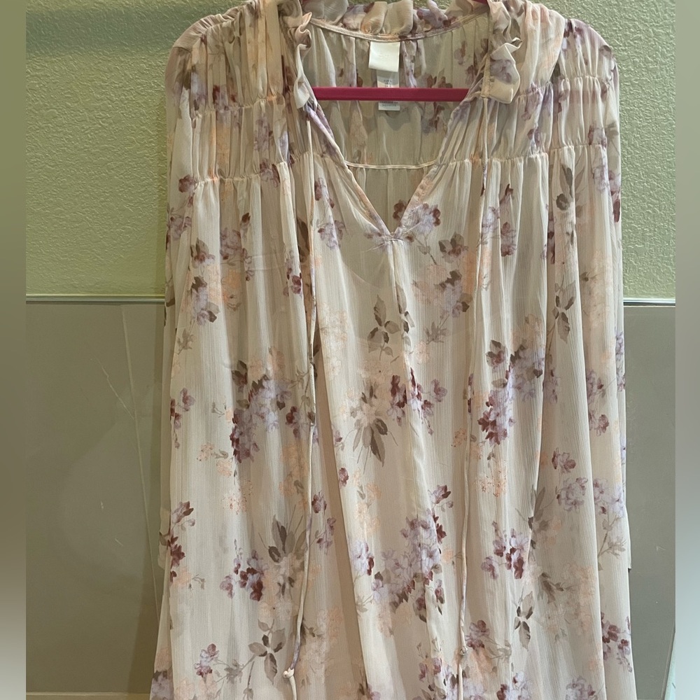 Pink ruffle H&M dress